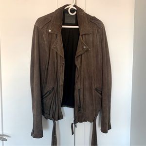 Men’s All Saints suede brown jacket